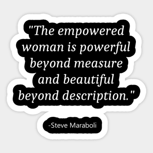 Quote For Women Day Sticker